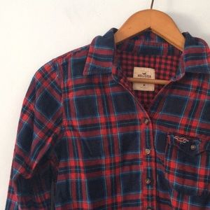 Hollister plaid button down
